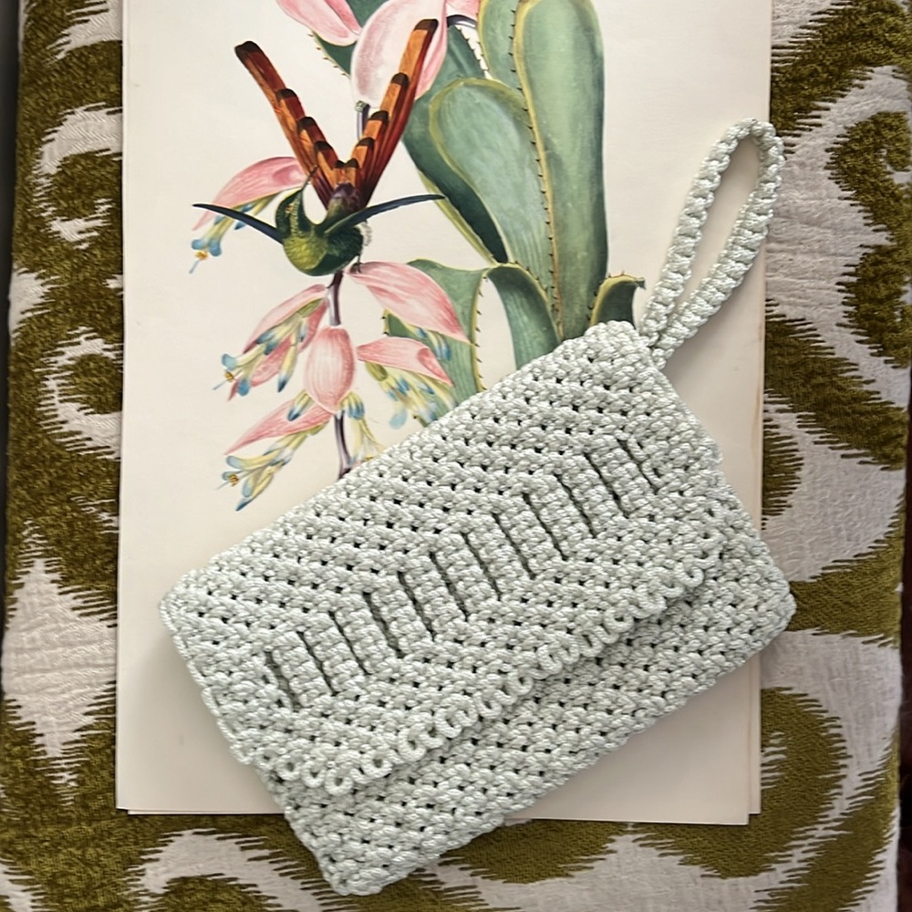 •VINTAGE YSL CLUTCH WEDDING SHOWER GUEST BRIDAL•